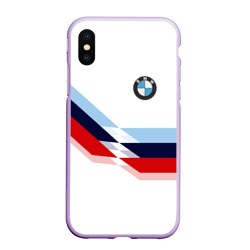 Чехол для iPhone XS Max матовый BMW БМВ white