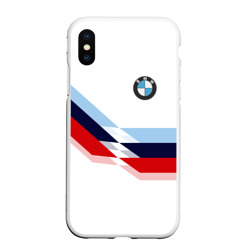 Чехол для iPhone XS Max матовый BMW БМВ white