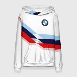 Женская толстовка 3D BMW БМВ white