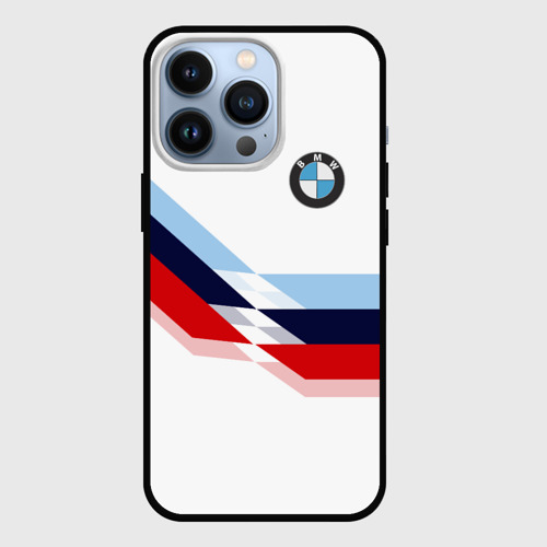 Чехол для iPhone 13 Pro BMW БМВ white, цвет черный