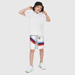 Детские спортивные шорты 3D BMW БМВ white - фото 2