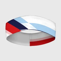 Повязка на голову 3D BMW БМВ white