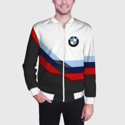 Мужской бомбер 3D BmW m sport БМВ - фото 2