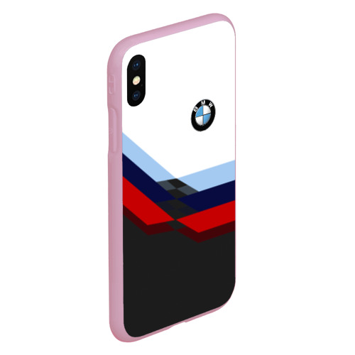 Чехол для iPhone XS Max матовый BmW m sport БМВ, цвет розовый - фото 3