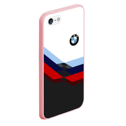 Чехол для iPhone 5/5S матовый BmW m sport БМВ, цвет баблгам - фото 3