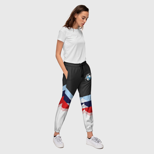 Женские брюки 3D BmW m sport, цвет 3D печать - фото 5