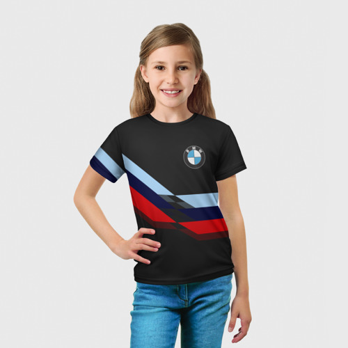 Детская футболка 3D BMW БМВ, цвет 3D печать - фото 5