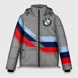 Мужская зимняя куртка 3D Бмв Bmw 2018 Grey
