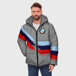 Мужская зимняя куртка 3D Бмв Bmw 2018 Grey - фото 2