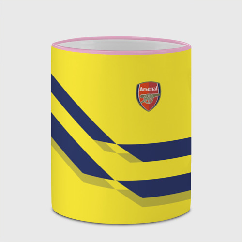 Кружка с полной запечаткой Арсенал / FC Arsenal 2018 #2, цвет Кант розовый - фото 4