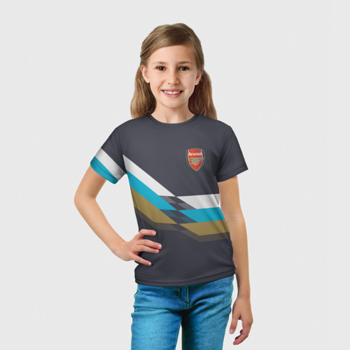 Детская футболка 3D Арсенал / FC Arsenal 2018 #3, цвет 3D печать - фото 5