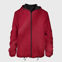 Мужская куртка 3D Красная ткань red texture