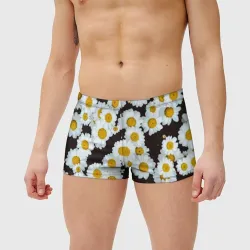 Мужские купальные плавки 3D Аромашки ромашки 8 марта, - фото 2