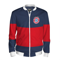 Мужской бомбер 3D Bayern Munchen - Red-Blue FCB 2022 new