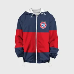 Детская куртка 3D Bayern Munchen - Red-Blue FCB 2022 new
