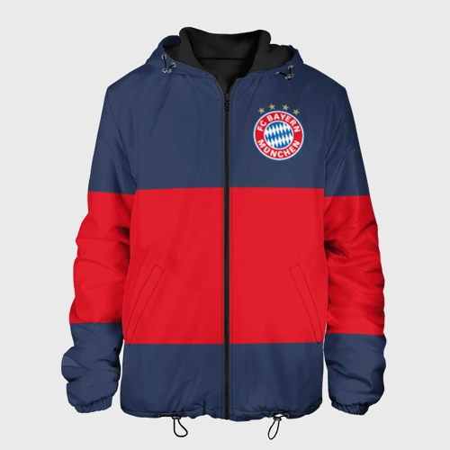 Мужская куртка 3D Bayern Munchen - Red-Blue FCB 2022 new