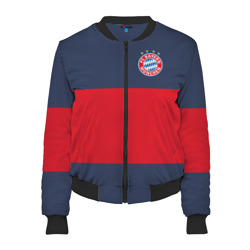 Женский бомбер 3D Bayern Munchen - Red-Blue FCB 2022 new