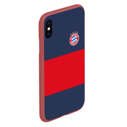 Чехол для iPhone XS Max матовый Bayern Munchen - Red-Blue FCB 2022 new - фото 2