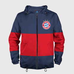 Мужская ветровка 3D Bayern Munchen - Red-Blue FCB 2022 new