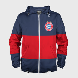 Мужская ветровка 3D Bayern Munchen - Red-Blue FCB 2022 new