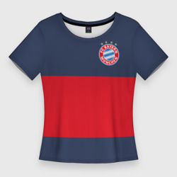 Женская футболка 3D Slim Bayern Munchen - Red-Blue FCB 2022 new