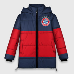 Женская зимняя куртка Oversize Bayern Munchen - Red-Blue FCB 2022 new