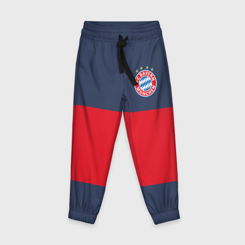 Детские брюки 3D Bayern Munchen - Red-Blue FCB 2022 new, цвет 3D печать