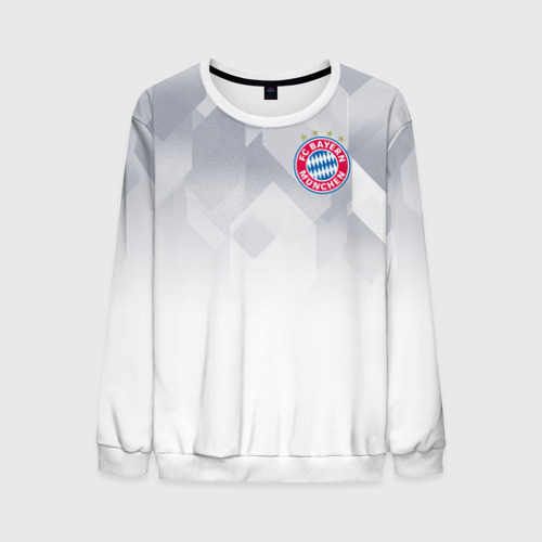Мужской свитшот 3D Bayern Munchen - Fresh Design 2018 new, цвет белый
