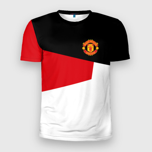 Мужская футболка 3D Slim Manchester United 2018 #12, цвет 3D печать