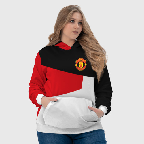 Женская толстовка 3D Manchester United 2018 #12, цвет 3D печать - фото 6