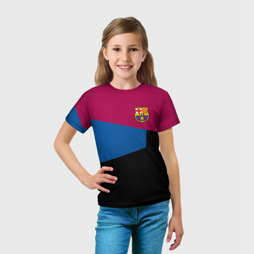 Детская футболка 3D FC Barcelona 2018 #5, цвет 3D печать - фото 5
