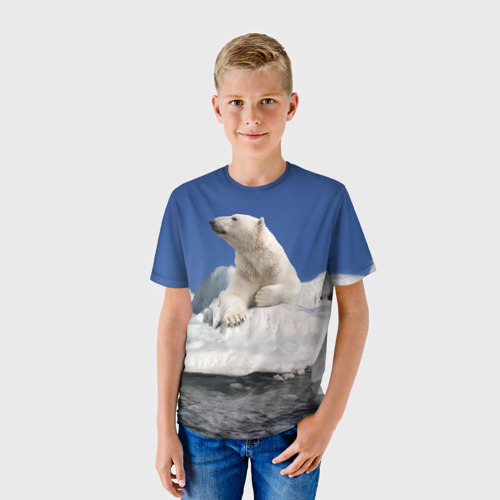Детская футболка 3D Арктика, цвет 3D печать - фото 3