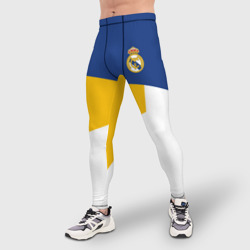 Мужские тайтсы 3D Real Madrid geometry sport - фото 2