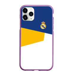 Чехол для iPhone 11 Pro Max матовый Real Madrid geometry sport