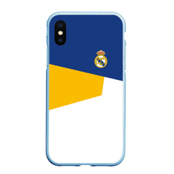 Чехол для iPhone XS Max матовый Real Madrid geometry sport