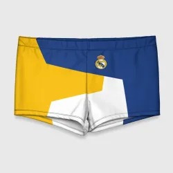 Мужские купальные плавки 3D Real Madrid geometry sport
