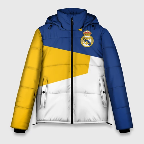 Мужская зимняя куртка 3D Real Madrid geometry sport