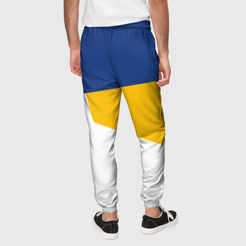 Мужские брюки 3D Real Madrid geometry sport, цвет 3D печать - фото 5