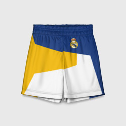 Детские спортивные шорты 3D Real Madrid geometry sport