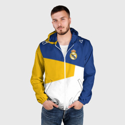 Мужская ветровка 3D Real Madrid geometry sport - фото 2