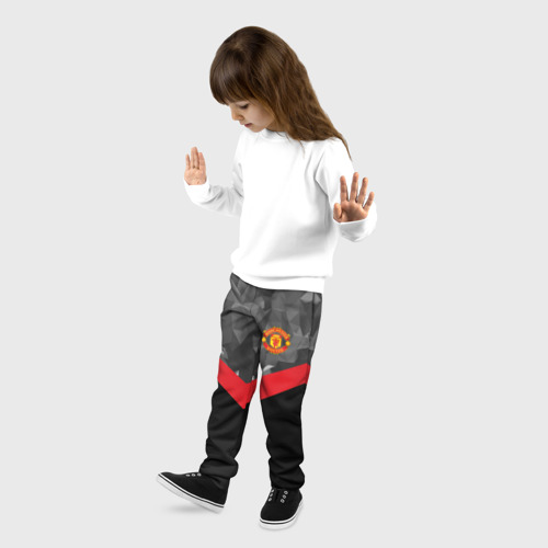 Детские брюки 3D Manchester United 2018 #14, цвет 3D печать - фото 3