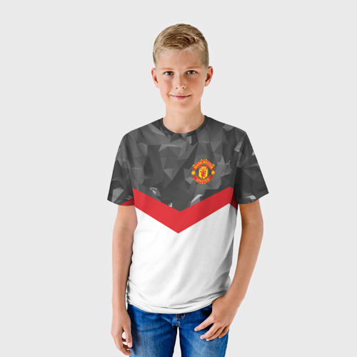 Детская футболка 3D Manchester United 2018 #16, цвет 3D печать - фото 3