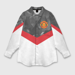 Женская рубашка oversize 3D Manchester United 2018 #16