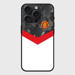 Чехол силиконовый для Apple iPhone 15 Pro матовый Manchester United 2018 #16