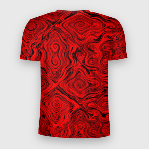 Мужская футболка 3D Slim Tie-Dye red, цвет 3D печать - фото 2