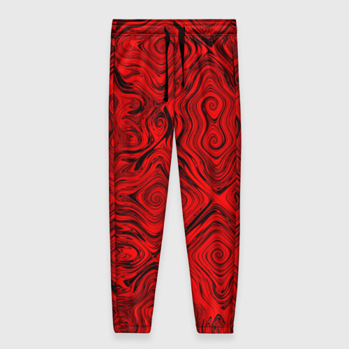 Женские брюки 3D Tie-Dye red, цвет 3D печать
