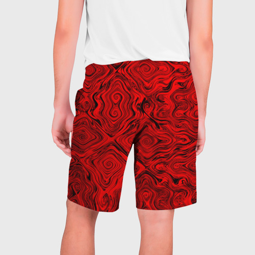 Мужские шорты 3D Tie-Dye red, цвет 3D печать - фото 2