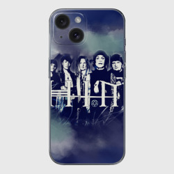 Чехол для iPhone 15 силиконовый с защитой камеры HIM