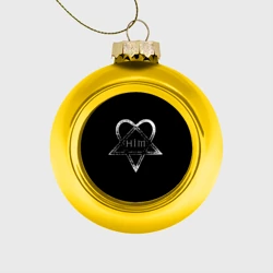 Ёлочный шар стеклянный/пластиковый HIM