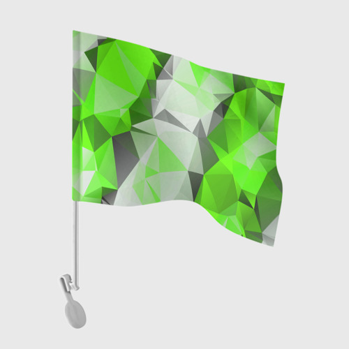 Флаг для автомобиля Sport Abstract 2018 Green